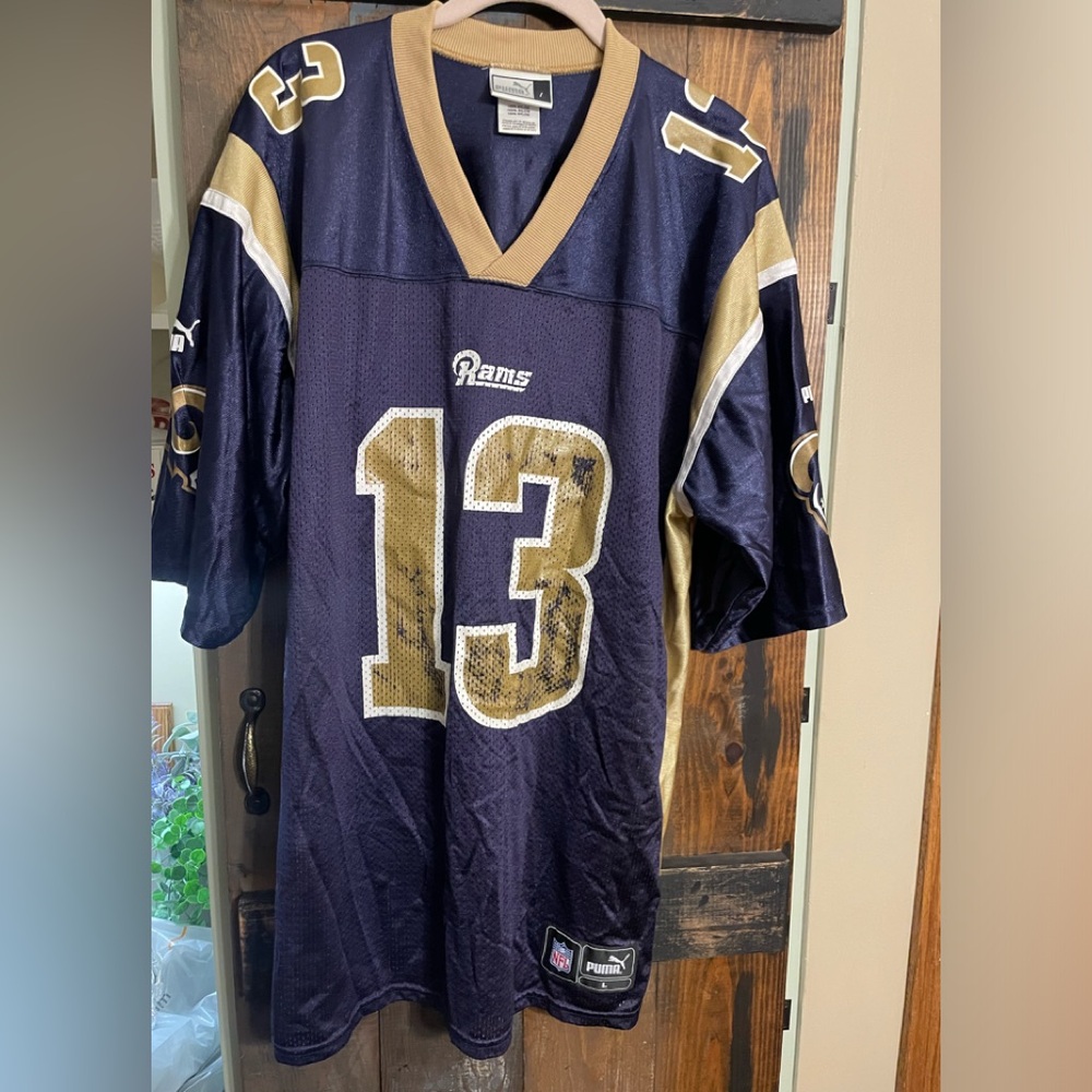COPY - Kurt Warner 13 St Louis Rams Puma large football jersey